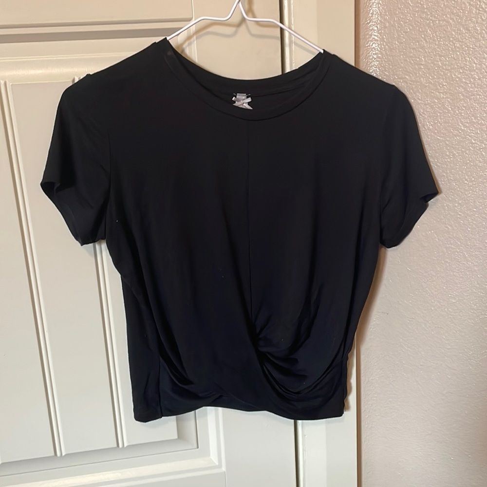 Cross over crop top
